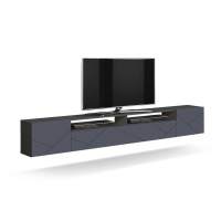 Прага тумба с фрезеровкой диамант/софт графит