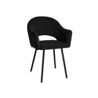 Стул Виктория велюр черный