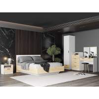 Спальня Оттавия 2 Белый/Дуб золотой