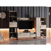 Гостиная Фолк-1 Дуб Гранж песочный