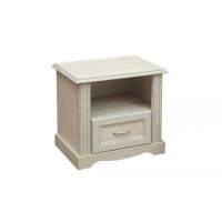 Тумба прикроватная Сохо 32.17 бетон белый/бетон патина