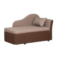 Тахта Мася-12 левый жаккард тесла корица/шоколад