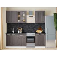 Кухня Вокс комплект 4 Белый / Графит