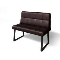 Кухонный диван Реал МД 1100 Умбер/Черный муар