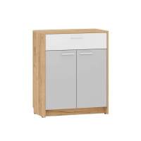 Тумба Нортон НМ 013.76 Дуб крафт золотой/белый/серый камень