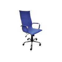 Кресло Барбара Модерн 1Х к/з синий