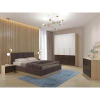 Спальня ИЛИЯ-2 туя светлая/шоколад/белый