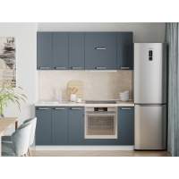 Кухня Борги комплект 6 Белый / Маренго