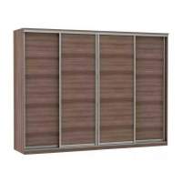 Шкаф купе Модерн 2362х450 4-х дверный 4-х секционный глухой шимо темный