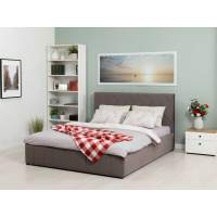 Милана кровать 160 Tenerife espresso (серо-коричневый)