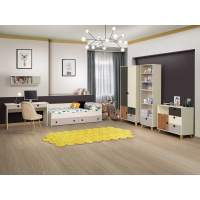 Молодежная Артис 2 Белый/Серый/Дуб Вотан Молодежная Артис 2 Белый/Серый/Дуб Вотан