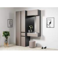 Сидней прихожая комплект 1 Антрацит / Капучино