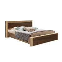 Кровать двуспальная Фантазия 34.25-02 New дуб каньон/дуб кальяри