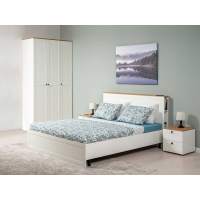 Остин Спальня 2 белый/дуб золотой