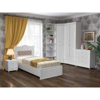 Детская Монако-5 мягкая спинка белое дерево