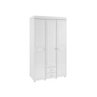 Шкаф 3-х дверный с ящиками Монако МН-56 белое дерево