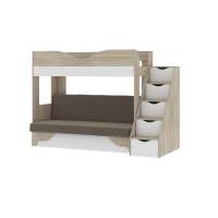 Латте 77-01 кровать-диван Дуб сонома / Аляска / Велюр Коричневый Латте 77-01 кровать-диван Дуб сонома / Аляска / Велюр Коричневый