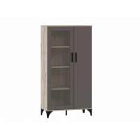 НМ 013.52 Марсель шкаф-пенал Дуб Крафт серый/Софт графит