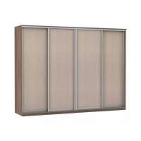 Шкаф купе Модерн 2362х600 4-х дверный 3-х секционный глухой шимо темный/ясень