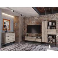 Гостиная Фолк-2 Дуб Гранж песочный