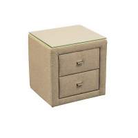 06.34-01 тумба прикроватная со стеклом велюр тенерифе крем 06.34-01 тумба прикроватная со стеклом велюр тенерифе крем