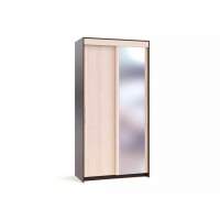 Шкаф-купе Контур ШР-126.2 с зеркалом Венге / Беленый дуб