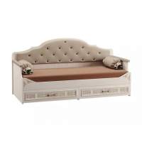 Флоренция Кровать 11.07 Ясень Анкор светлый Флоренция Кровать 11.07 Ясень Анкор светлый