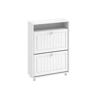 Тумба под обувь 2-х секционная Монако МН-23 белое дерево