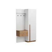 Адель Прихожая правая Белый / Дуб Вотан Адель Прихожая правая Белый / Дуб Вотан