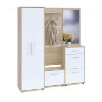 Прихожая ВШ-5+ТП-1+ПЗ-3+ТП-2+ШО-1 Дуб Сонома/Белый Прихожая ВШ-5+ТП-1+ПЗ-3+ТП-2+ШО-1 Дуб Сонома/Белый