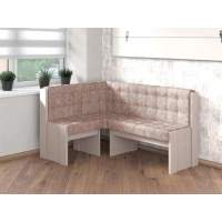 Угловая скамья Квадро Бодега/Латте