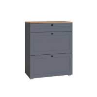 Остин Тумба для обуви 16.121 Серый графит/Дуб Вотан