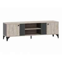 НМ 040.28 Отис тумба Антрацит/Дуб Крафт серый