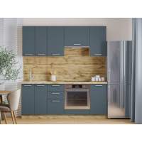 Кухня Борги комплект 2 Дуб Крафт золотой / Маренго