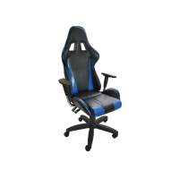 Кресло Формула к/з черно-синий
