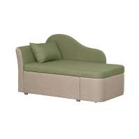 Тахта Мася-12 правый жаккард тесла форест/крем