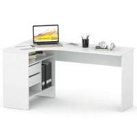 Письменный стол СПМ-25 Левый Белый Письменный стол СПМ-25 Левый Белый