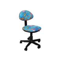 Кресло Стар детский черный/голубые рыбки