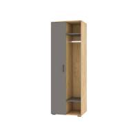 Бруно Шкаф с нишей Дуб Вотан / Серый графит