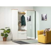 Прихожая Октава 1 Белый шагрень/Дуб Вотан