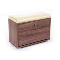 Обувница МС-1 ясень темный/крем