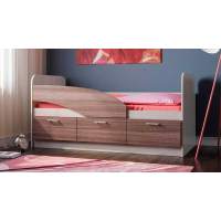 Кровать односпальная 06.222 (1600) ясень шимо светлый/темный Кровать односпальная 06.222 (1600) ясень шимо светлый/темный