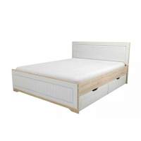 НМ 040.34+НМ 040.39 Кровать с ящиками Оливия Дуб Сонома/белое дерево