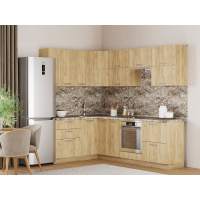 Кухня Борги комплект 3 Дуб Крафт золотой / Дуб Крафт золотой