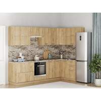 Кухня Борги комплект 8 Дуб Крафт золотой / Дуб Крафт золотой
