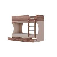 Кровать двухъярусная Д2 ясень шимо темный/светлый