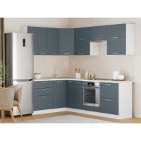 Кухня Борги комплект 3 Белый / Маренго