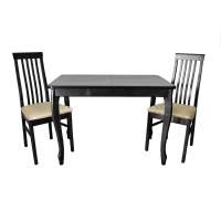 Обеденная группа СО-2/С-5 черный/бежевый