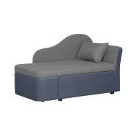 Тахта Мася-12 левый жаккард тесла серый/деним