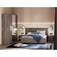 Спальня Summit 3 / ясень анкор тёмный / графит софт